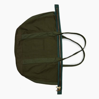 The Leaf Green Twill Satchel