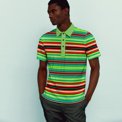 The Creature From the Black Lagoon Stripe Polo Shirt