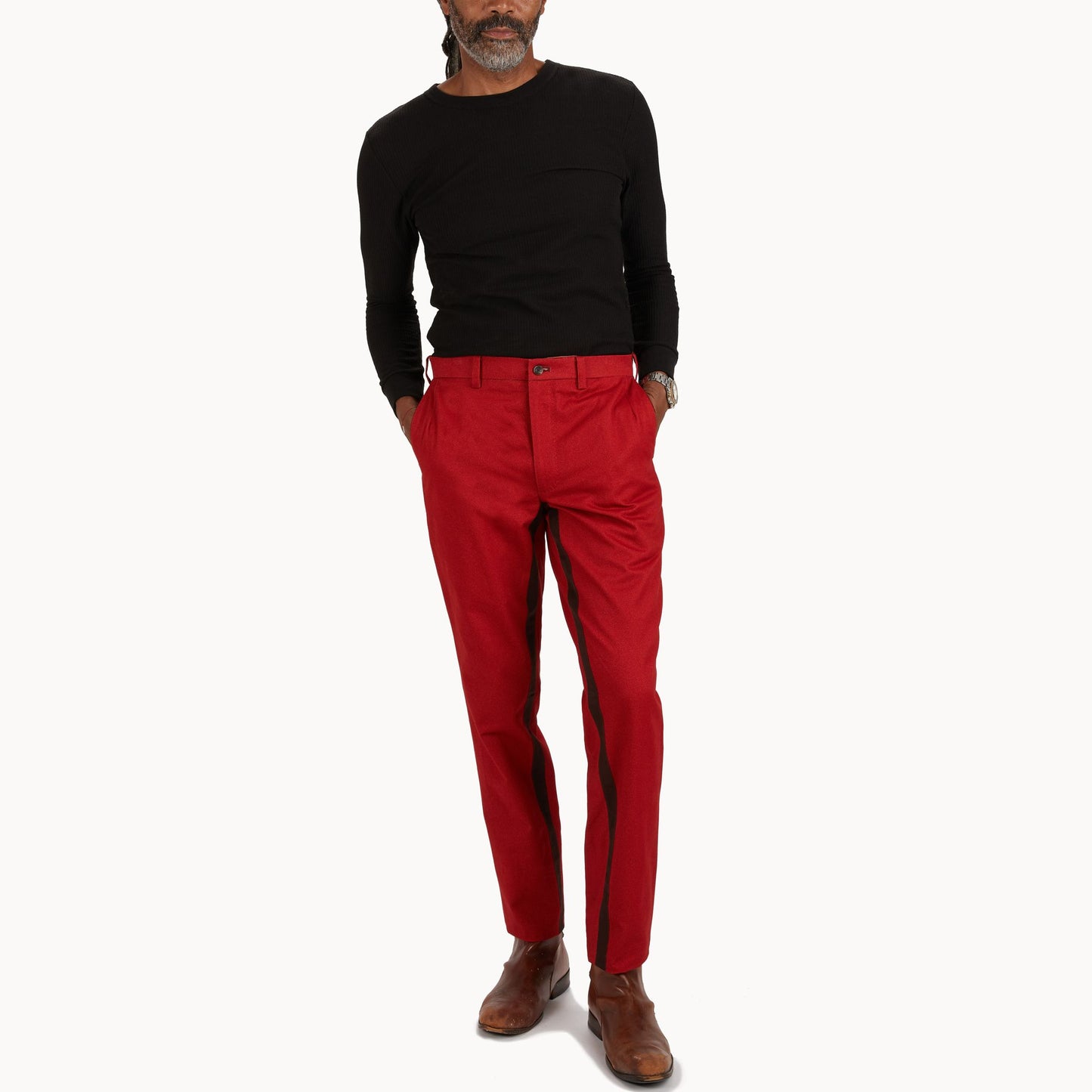 The Winter Tomato Twill Trouser